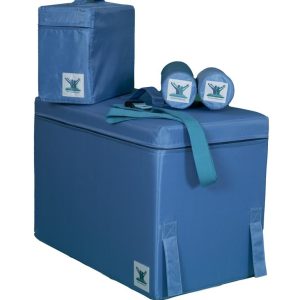 Pain Free-Posture Basic Foam Package (Blocks LARGE & 1 SMALL, ROLLS LONG & SHORT, STRAP/Yoga Belt Bundle)