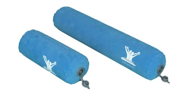 Posture Therapy Basic Inflatable Package: Large & Small Blocks, Long and Short Rolls, Pump and Aqua Strap/Yoga Belt—Travel Package - Image 5