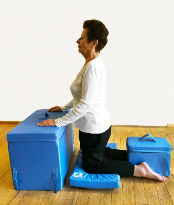 Posture Therapy Small FOAM Block and Aqua STRAP/Yoga Belt Bundle - Image 14