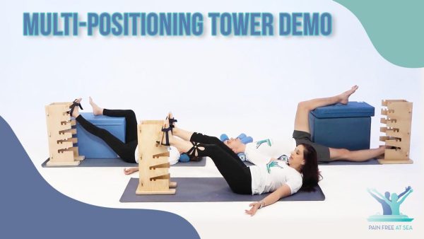 Pain Free-Posture Multi-Positioning Tower & Healing Blue Prism Glasses (Includes Single and Double Pedal) -POSTURE TOWER- Hip Flexor Releaser- Neck, Hip, Lower Back, Knee & Ankle Pain Reducer - Image 5