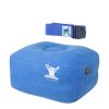 Posture Therapy Small INFLATABLE Block and Blue STRAP/Yoga Belt Bundle