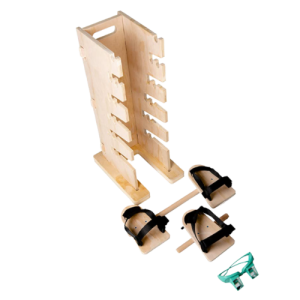 Pain Free-Posture Multi-Positioning Tower & Healing Aqua Prism Glasses (Includes Single and Double Pedal) -POSTURE TOWER- Hip Flexor Releaser- Neck, Hip, Lower Back, Knee & Ankle Pain Reducer