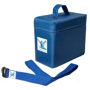 Posture Therapy Small FOAM Block and Blue STRAP/Yoga Belt Bundle